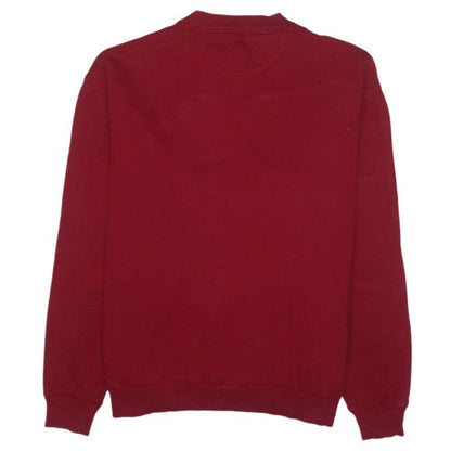 Fila Mens Red Crew Neck Sweatshirt L Classic Cotton