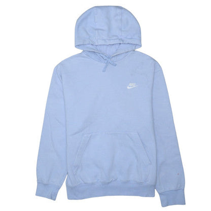 Nike Women's Light Blue Pullover Hoodie Medium Cotton Blend
