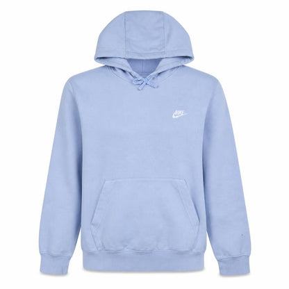 Nike Women's Light Blue Pullover Hoodie Medium Cotton Blend
