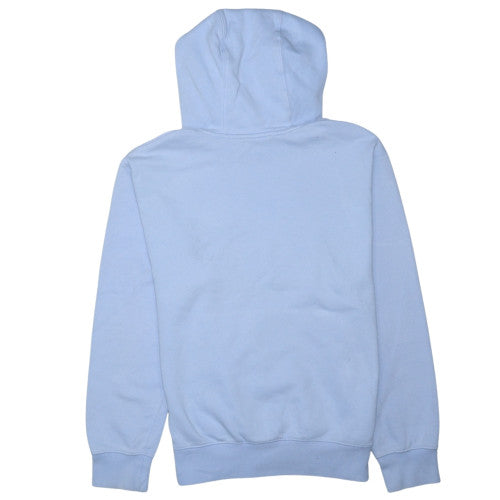 Nike Women's Light Blue Pullover Hoodie Medium Cotton Blend