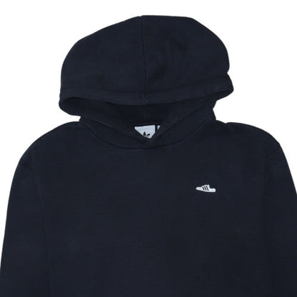 Adidas Men's Black Pullover Hoodie L Logo Sports Cotton