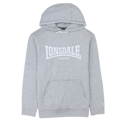 Lonsdale London Men's Grey Pullover Hoodie Size M Classic Logo Sweatshirt