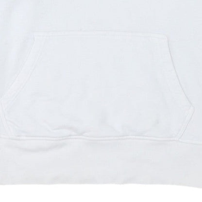 Adidas Womens White Hoodie Size 8 Pullover Cotton Blend Sweatshirt