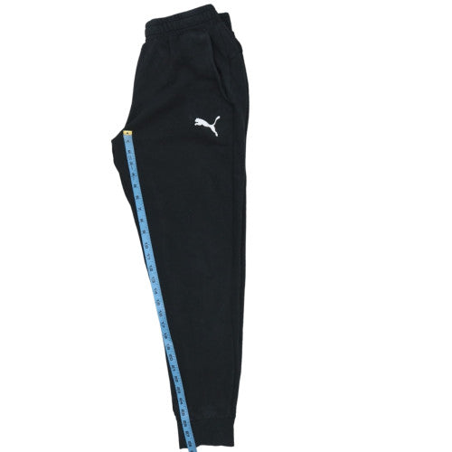 Puma Men's Black Jogger Trousers Size L Elastic Waist Sweatpants