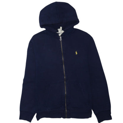 Polo Ralph Lauren Men's Blue Full Zip Hoodie Size L Cotton Blend