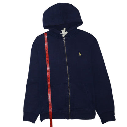 Polo Ralph Lauren Men's Blue Full Zip Hoodie Size L Cotton Blend