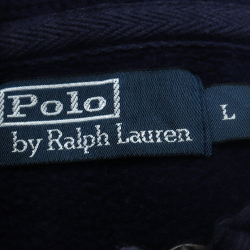 Polo Ralph Lauren Men's Blue Full Zip Hoodie Size L Cotton Blend