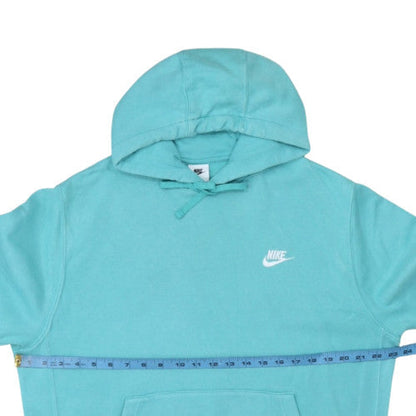 Nike Men's Blue Pullover Hoodie Size L Cotton Blend Classic Style