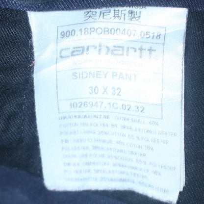 Carhartt WIP Men's Navy Chino Trousers Size 30x32 Cotton Blend