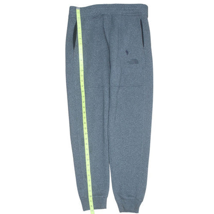 The North Face Men's Grey Fleece Jogger Trousers S Regular Fit