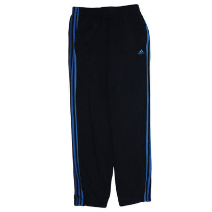 Adidas Men’s Black XL Sweatpants with Blue Stripe Detail
