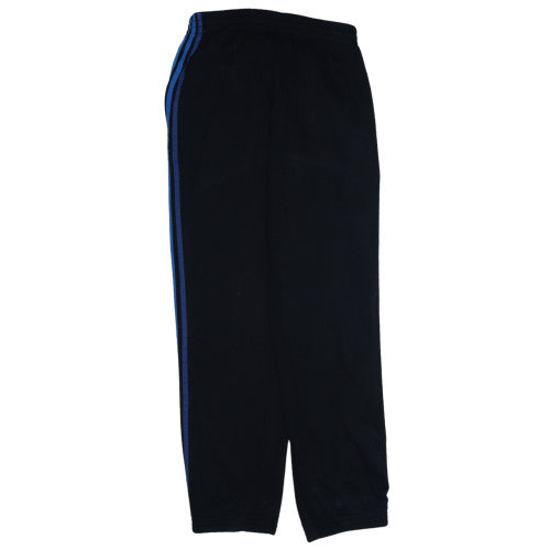Adidas Men’s Black XL Sweatpants with Blue Stripe Detail