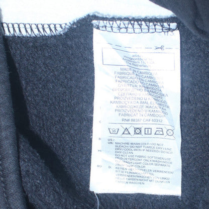 Adidas Men’s Black XL Sweatpants with Blue Stripe Detail