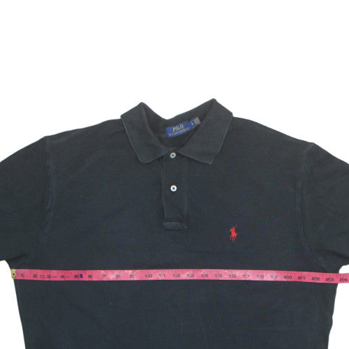 Ralph Lauren Men's Black Cotton Polo Shirt Size L Classic Fit