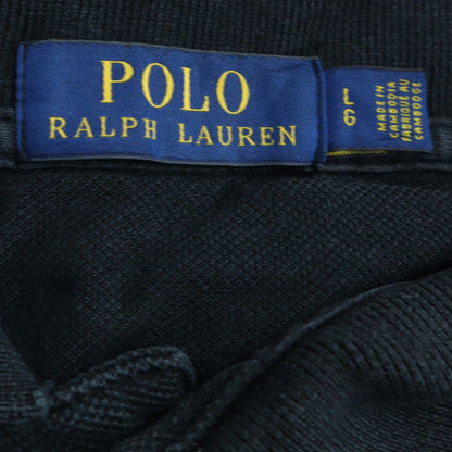 Ralph Lauren Men's Black Cotton Polo Shirt Size L Classic Fit