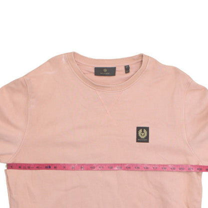 Belstaff Men's Pink 2XL Crew Neck Pullover Sweatshirt