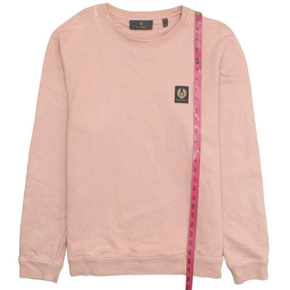 Belstaff Men's Pink 2XL Crew Neck Pullover Sweatshirt