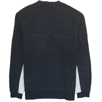 Fred Perry Men's Black Large Crew Neck Pullover Sweatshirt