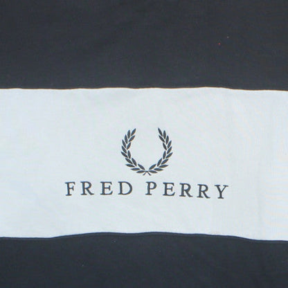 Fred Perry Men's Black Large Crew Neck Pullover Sweatshirt