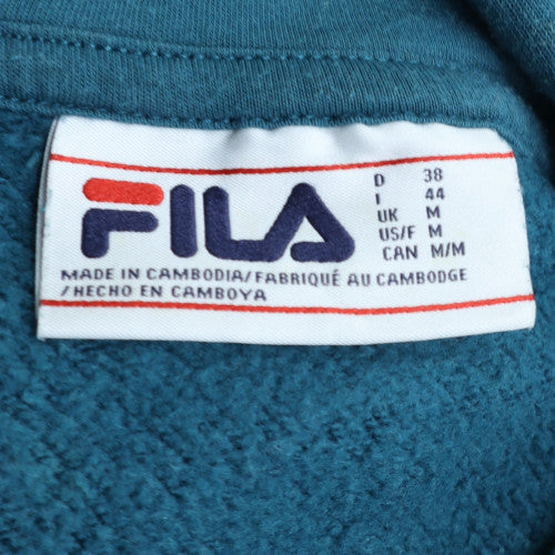 FILA Men's Blue Pullover Hoodie M Regular Fleece Sweatshirt