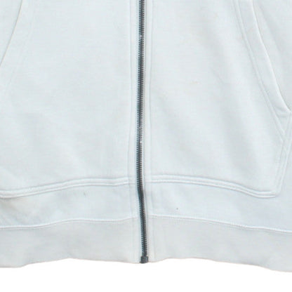 Nike Men's White Full Zip Fleece Hoodie M Regular Winter Sportswear