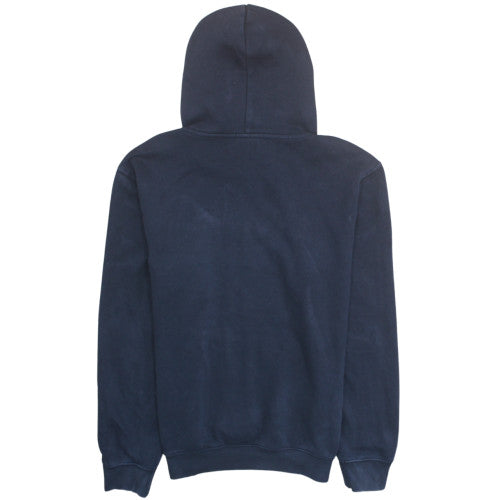 Champion Men's Blue Pullover Hoodie Medium Fleece Logo Sweatshirt
