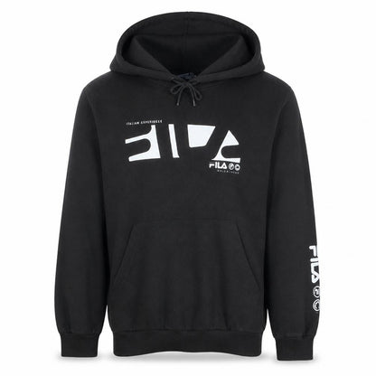 Fila Men's Black Pullover Hoodie Small Graphic Sportswear