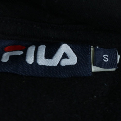 Fila Men's Black Pullover Hoodie Small Graphic Sportswear