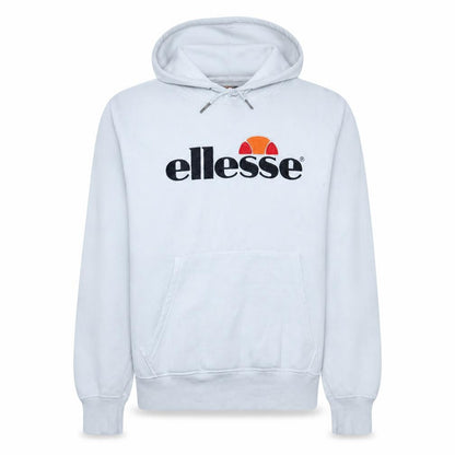 Ellesse Men’s White XL Pullover Hoodie with Logo Graphic Fleece