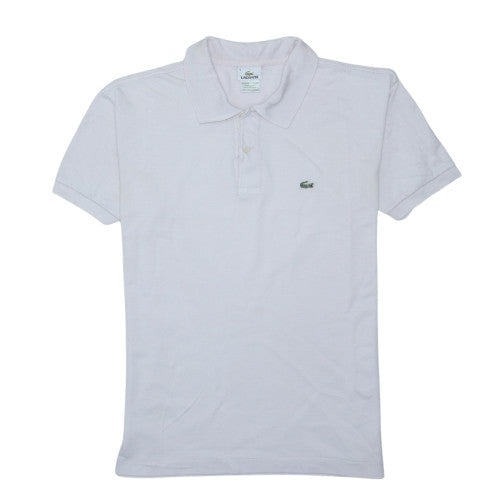 Lacoste Men’s White Cotton Polo Shirt Size M Short Sleeve Classic Fit