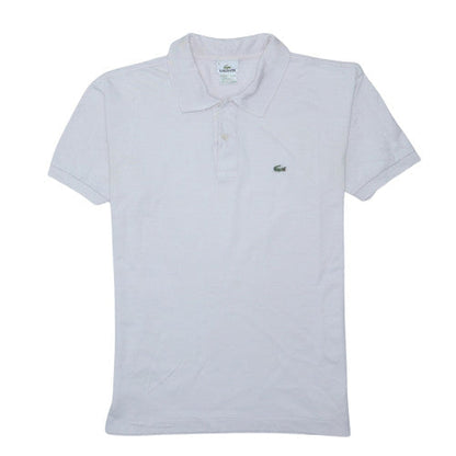 Lacoste Men’s White Cotton Polo Shirt Size M Short Sleeve Classic Fit