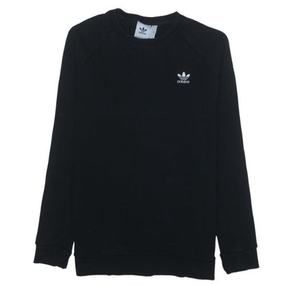 Adidas Men's Black Pullover Sweatshirt Size M Crew Neck Logo