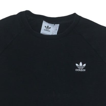 Adidas Men's Black Pullover Sweatshirt Size M Crew Neck Logo