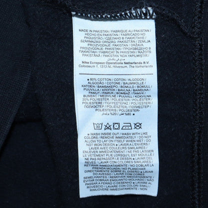 Nike Women Black Crew Neck Pullover Sweatshirt M Cotton Blend