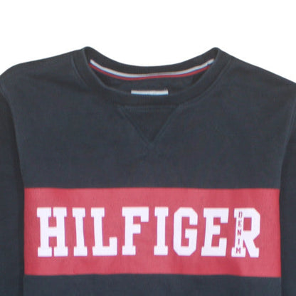 Tommy Hilfiger Men’s Blue Sweater S Crew Neck Pullover Sweatshirt
