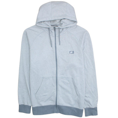 Nike Mens Grey 2XL Full Zip Hoodie Fleece Sweatshirt