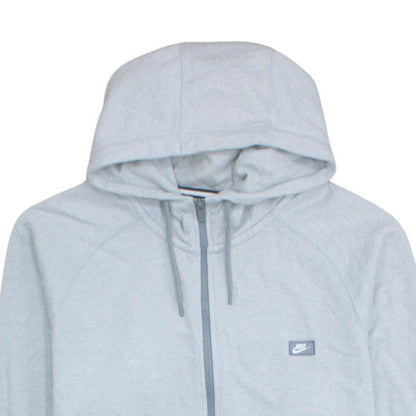 Nike Mens Grey 2XL Full Zip Hoodie Fleece Sweatshirt