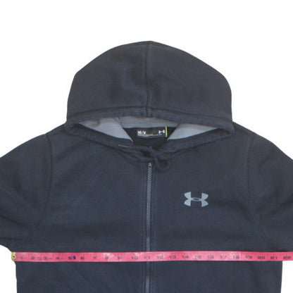 Under Armour Mens Black Full Zip Hoodie Medium Sports Fleece