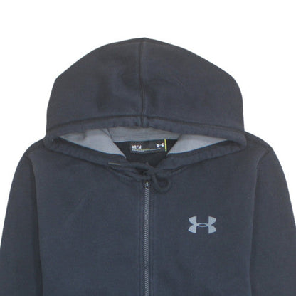 Under Armour Mens Black Full Zip Hoodie Medium Sports Fleece