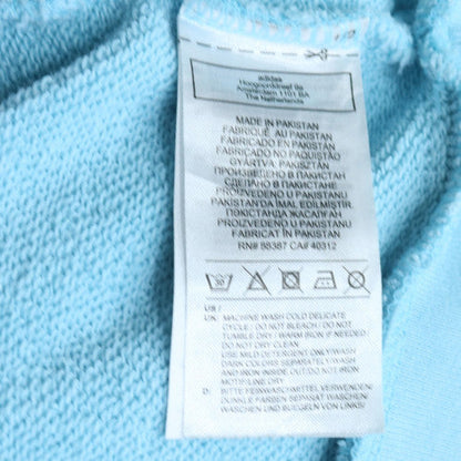 Adidas Men's Blue Pullover Hoodie L Long Sleeve Fleece Sweatshirt