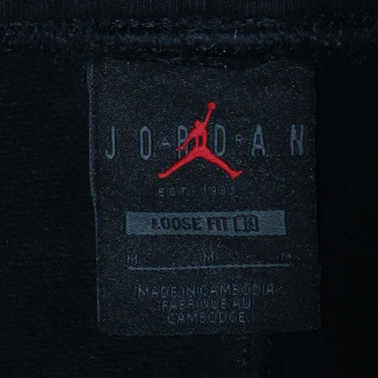 Jordan Men's Black Sweatpants M Relaxed Fit Cotton Fleece