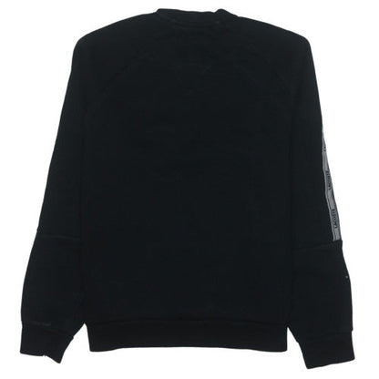 Lacoste Men's Black Relaxed Fit Crew Neck Logo Sweatshirt Size M