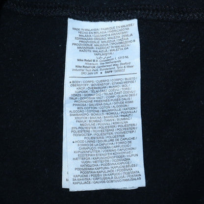 Nike Men's Black Full Zip Hoodie M Regular Fleece Sportswear