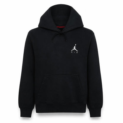 Jordan Mens Black Pullover Hoodie M Logo Graphic Cotton Blend
