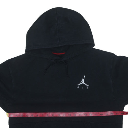 Jordan Mens Black Pullover Hoodie M Logo Graphic Cotton Blend