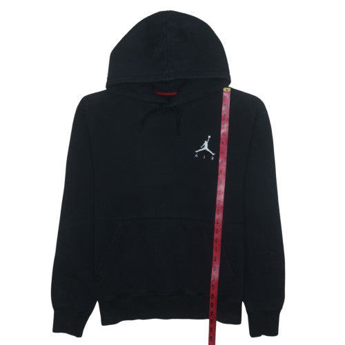 Jordan Mens Black Pullover Hoodie M Logo Graphic Cotton Blend