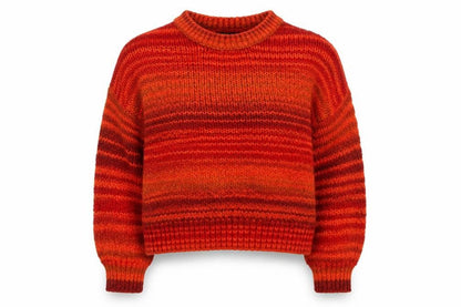 New Look Women’s Red Chunky-Knit Pullover Jumper Size L