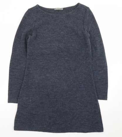 Lily & Me Women’s Blue Knit Long Sleeve Sweater Dress Size 12