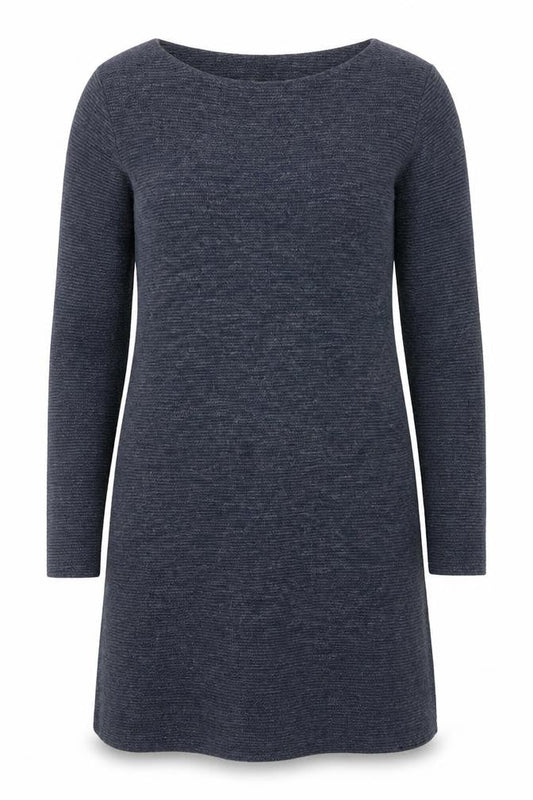 Lily & Me Women’s Blue Knit Long Sleeve Sweater Dress Size 12
