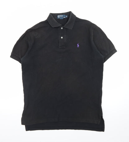 Polo Ralph Lauren Men's Black Cotton Short Sleeve Polo M